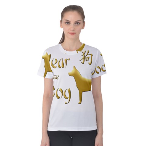 Year Of The Dog - Chinese New Year Women s Cotton Tee by Valentinaart