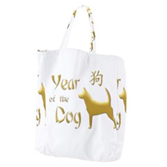 Year Of The Dog - Chinese New Year Giant Grocery Zipper Tote