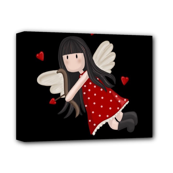 Cupid girl Deluxe Canvas 14  x 11 