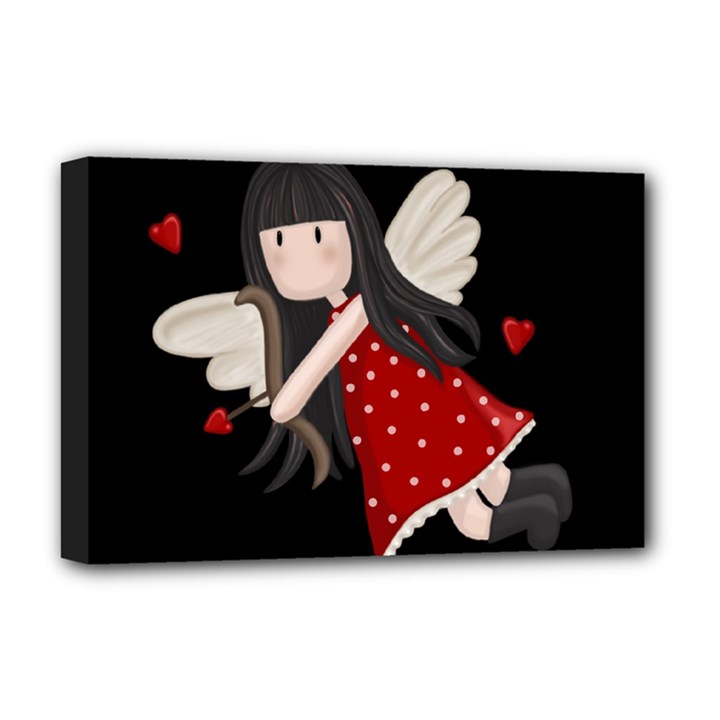 Cupid girl Deluxe Canvas 18  x 12  