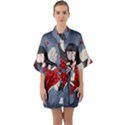 Cupid girl Quarter Sleeve Kimono Robe View1