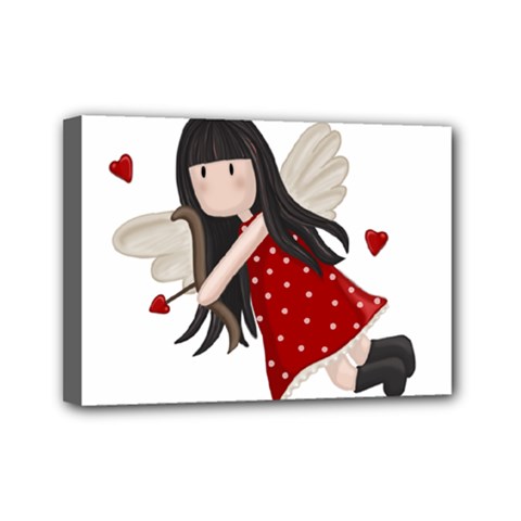 Cupid Girl Mini Canvas 7  X 5  by Valentinaart