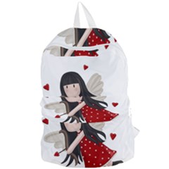 Cupid Girl Foldable Lightweight Backpack by Valentinaart