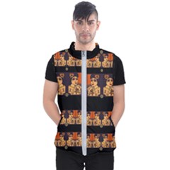 Geisha With Friends In Lotus Garden Having A Calm Evening Men s Puffer Vest by pepitasart