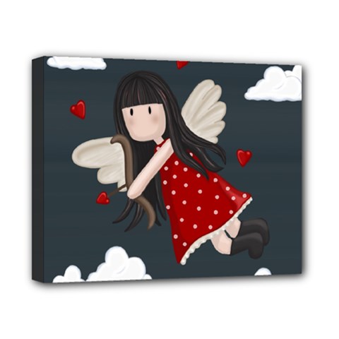 Cupid Girl Canvas 10  X 8  by Valentinaart