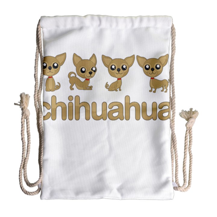 Chihuahua Drawstring Bag (Large)