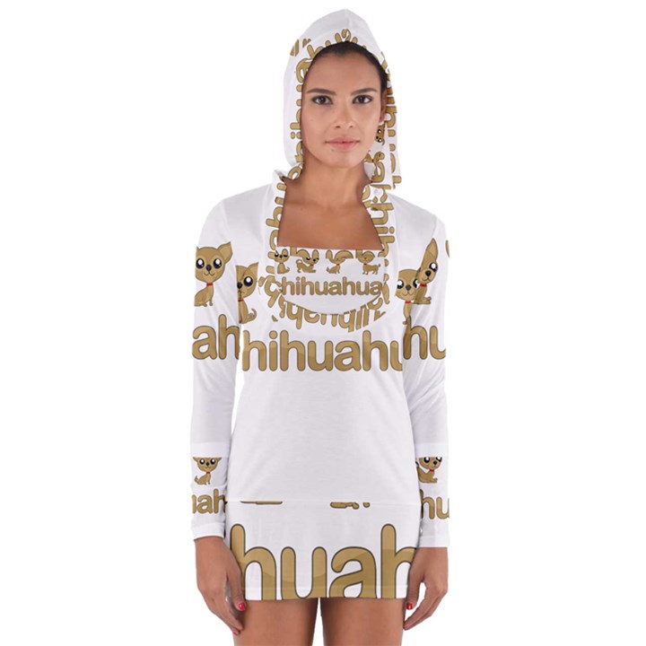 Chihuahua Long Sleeve Hooded T-shirt