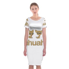 Chihuahua Classic Short Sleeve Midi Dress