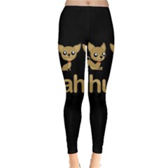 Chihuahua Leggings  by Valentinaart