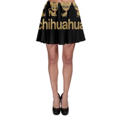 Chihuahua Skater Skirt by Valentinaart