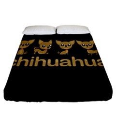 Chihuahua Fitted Sheet (california King Size) by Valentinaart