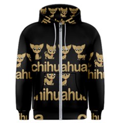 Chihuahua Men s Zipper Hoodie by Valentinaart