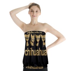 Chihuahua Strapless Top by Valentinaart