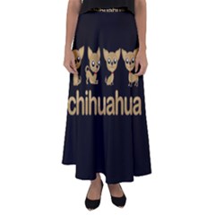 Chihuahua Flared Maxi Skirt by Valentinaart