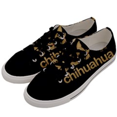 Chihuahua Men s Low Top Canvas Sneakers by Valentinaart