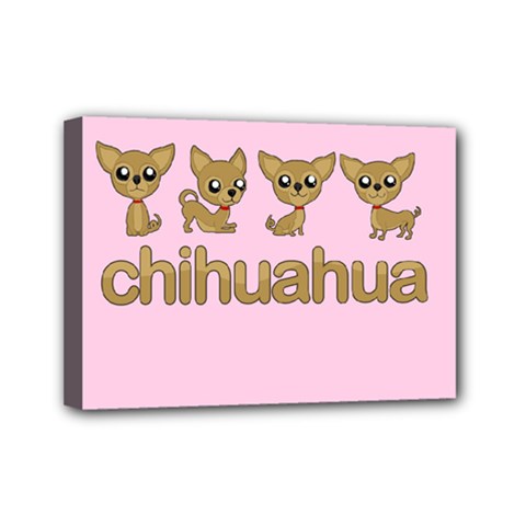 Chihuahua Mini Canvas 7  X 5  by Valentinaart