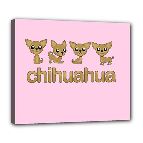 Chihuahua Deluxe Canvas 24  X 20   by Valentinaart