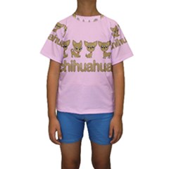 Chihuahua Kids  Short Sleeve Swimwear by Valentinaart