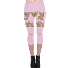 Chihuahua Capri Leggings  by Valentinaart