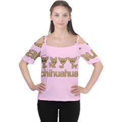 Chihuahua Cutout Shoulder Tee