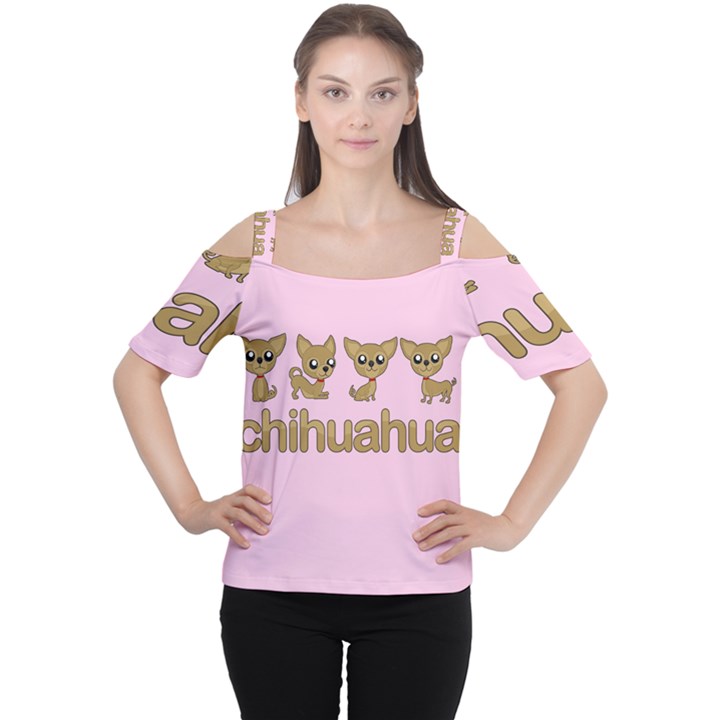 Chihuahua Cutout Shoulder Tee