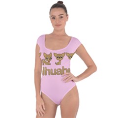 Chihuahua Short Sleeve Leotard  by Valentinaart