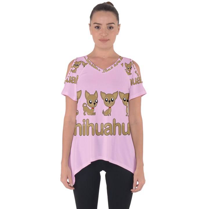 Chihuahua Cut Out Side Drop Tee