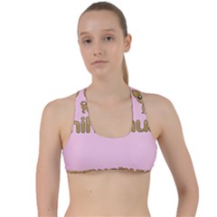 Chihuahua Criss Cross Racerback Sports Bra by Valentinaart