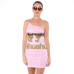 Chihuahua One Soulder Bodycon Dress