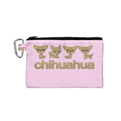 Chihuahua Canvas Cosmetic Bag (small)