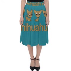 Chihuahua Folding Skater Skirt by Valentinaart