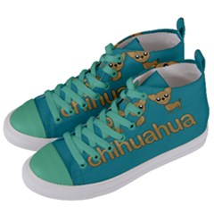 Chihuahua Women s Mid-top Canvas Sneakers by Valentinaart