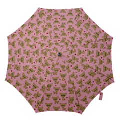 Chihuahua Pattern Hook Handle Umbrellas (large) by Valentinaart