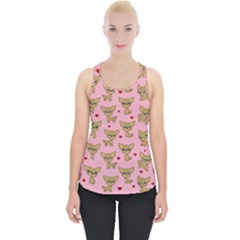 Chihuahua Pattern Piece Up Tank Top by Valentinaart