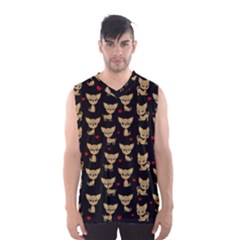 Chihuahua Pattern Men s Basketball Tank Top by Valentinaart