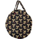 Chihuahua pattern Giant Round Zipper Tote View2