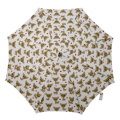 Chihuahua Pattern Hook Handle Umbrellas (large) by Valentinaart