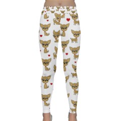 Chihuahua Pattern Classic Yoga Leggings by Valentinaart