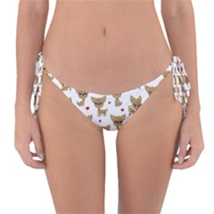 Chihuahua Pattern Reversible Bikini Bottom by Valentinaart