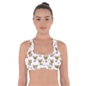 Chihuahua pattern Cross Back Sports Bra View1