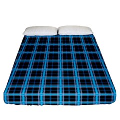 Deep Sea Tartan Fitted Sheet (california King Size) by jumpercat