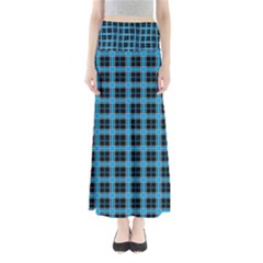 Deep Sea Tartan Full Length Maxi Skirt by jumpercat