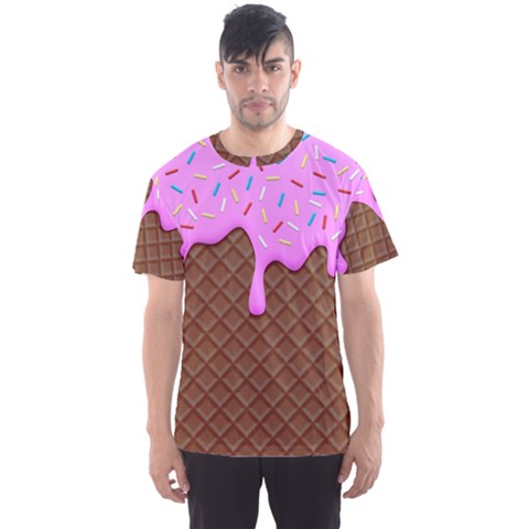 Chocolate And Strawberry Icecream Men s Sports Mesh Tee by jumpercat