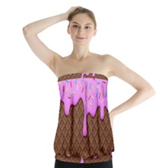 Chocolate And Strawberry Icecream Strapless Top by jumpercat