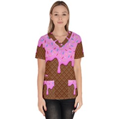 Chocolate And Strawberry Icecream Scrub Top by jumpercat