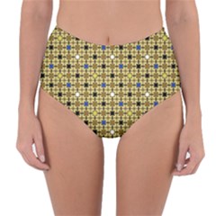 Persian Blocks Desert Reversible High-waist Bikini Bottoms by jumpercat