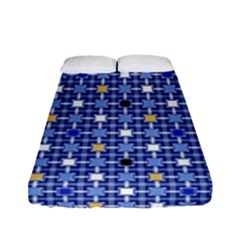 Persian Block Sky Fitted Sheet (full/ Double Size) by jumpercat