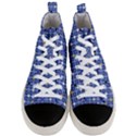 Persian Block Sky Men s Mid-Top Canvas Sneakers View1