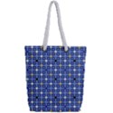 Persian Block Sky Full Print Rope Handle Tote (Small) View2