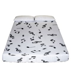 Music Tones Light Fitted Sheet (king Size) by jumpercat